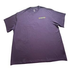 Vintage Style 90s Converse Summer Purple Floral ‎ 100% Cotton Men's XL T-shirt